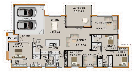 4 Bed + 2 Bath + Home Cinema